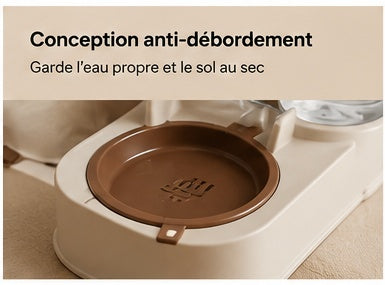 PatteApouf - Distributeur de croquettes et d'eau pour chien et chat